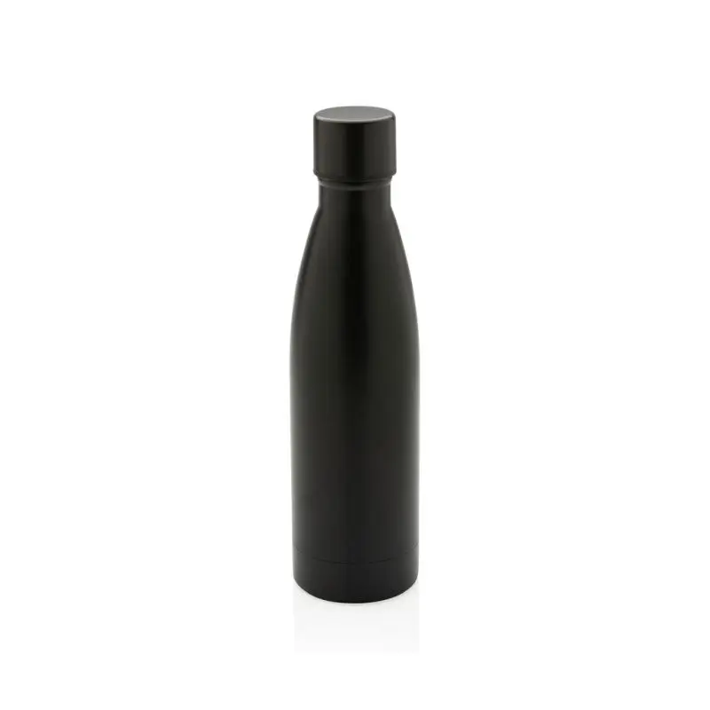 Schwarz Solid RCS 500ml Recycelte Vakuum-Edelstahlflasche