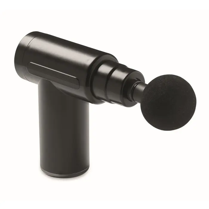 Schwarze POM Massagepistole - Kraftvolles Percussion-Massagegerät