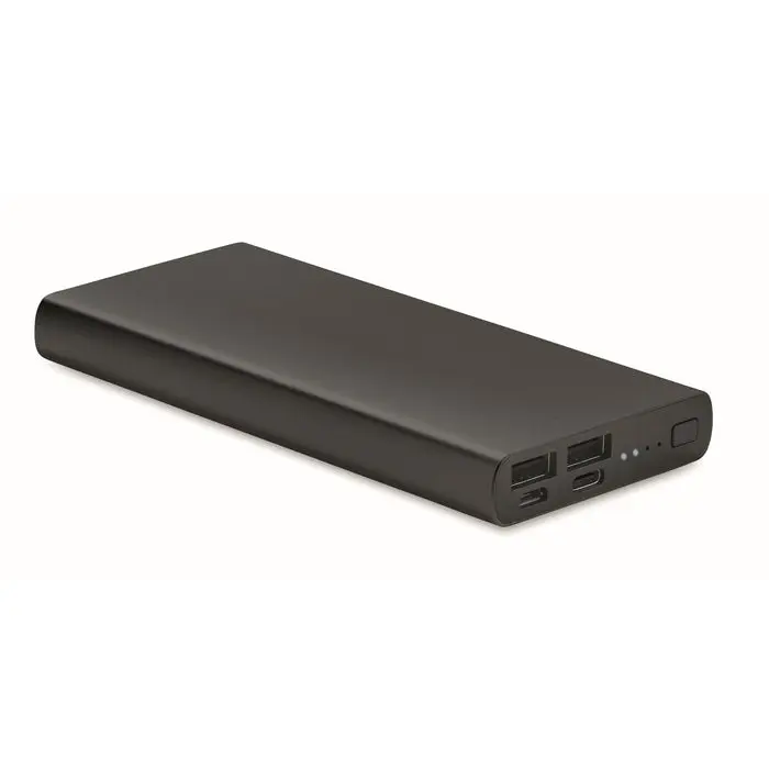 PowerFlat 8 C 10000 mAh Powerbank - Schwarz, Hochleistungsfähiges Tragbares Ladegerät