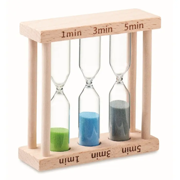 3in1 EI Sanduhr aus Holz - Vielseitig, Praktisch & Ästhetisch