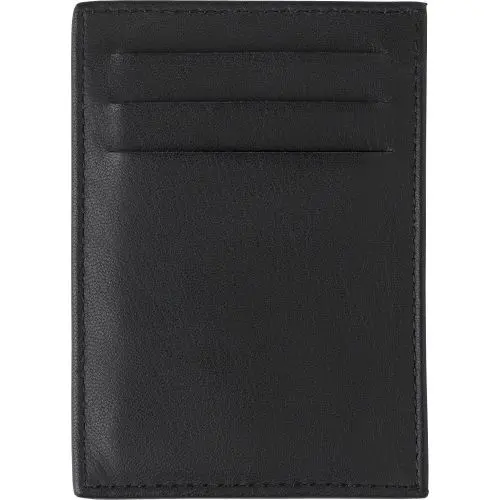 Logan Spaltleder Kreditkartenbörse - Schwarz, Elegant, Praktisch