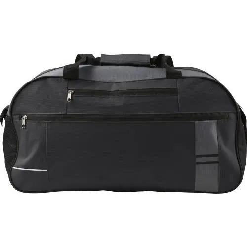 Sporttasche aus Polyester Corinne - schwarz, stilvoll und geräumig, ideal für Sport und Reisen