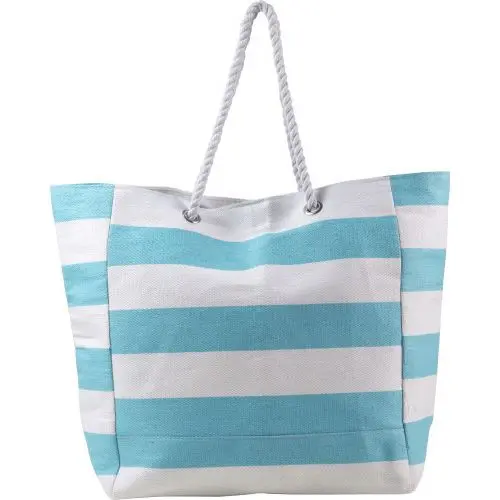Luzia Strandtasche in Hellblau – Baumwolle/Polyester, Leicht & Stylisch