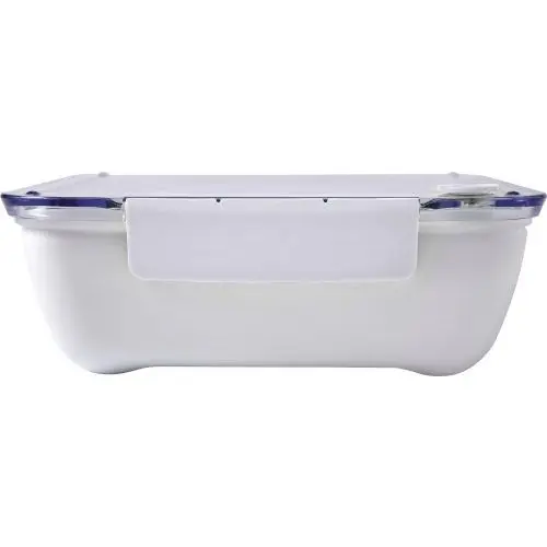 Augustin Plastic Lunchbox in White - Compact, Lightweight, Durable Meal Organizer