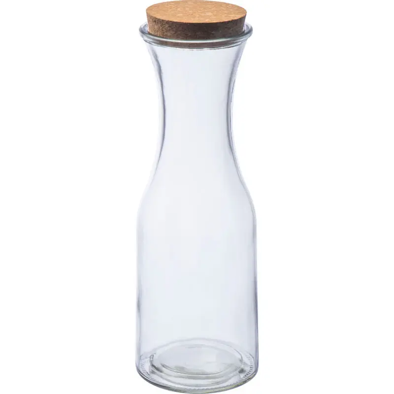Transparente Glasflasche mit Korkverschluss – Nachhaltig & Elegant