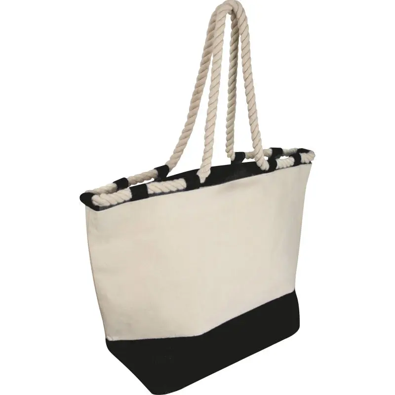 Schwarze Jutetasche mit Kordelzug – Öko-Chic & Praktisch