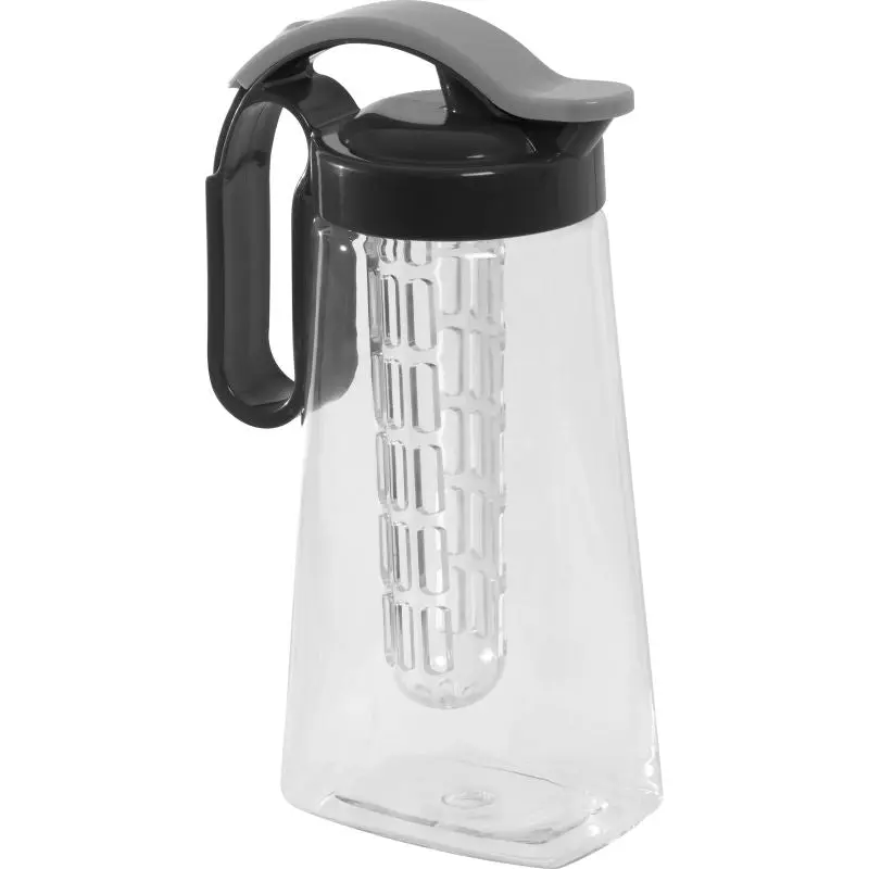 Große TRITAN Infuser Flasche 1.800 ml, Anthrazit, Ideal für Hydration