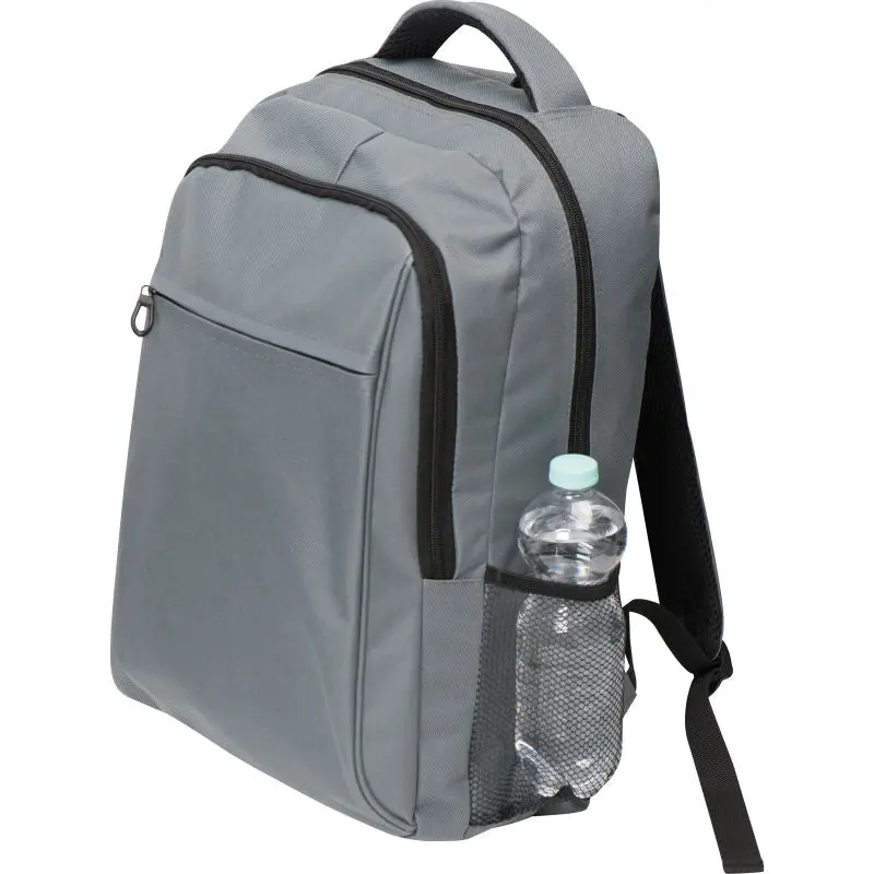 Polyester Rucksack - Leicht & Strapazierfähig - Silbergrau