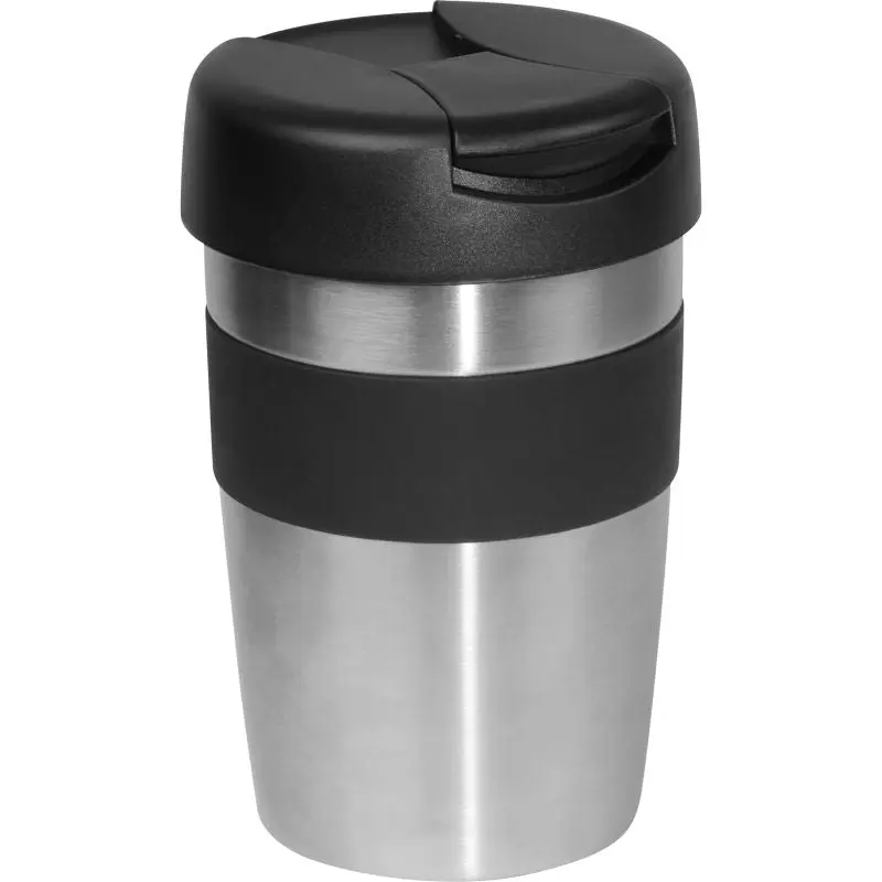 Schwarzer Edelstahl-Vakuum Isolierbecher 300 ml – Perfekt für Unterwegs