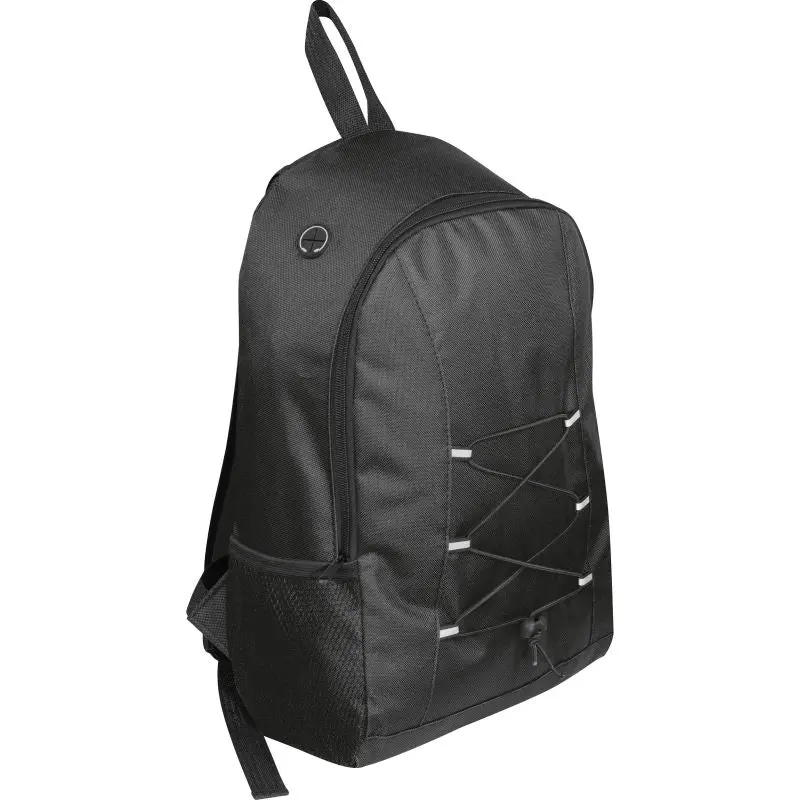 Strapazierfähiger Polyester Rucksack in Schwarz – Praktisch für den Alltag