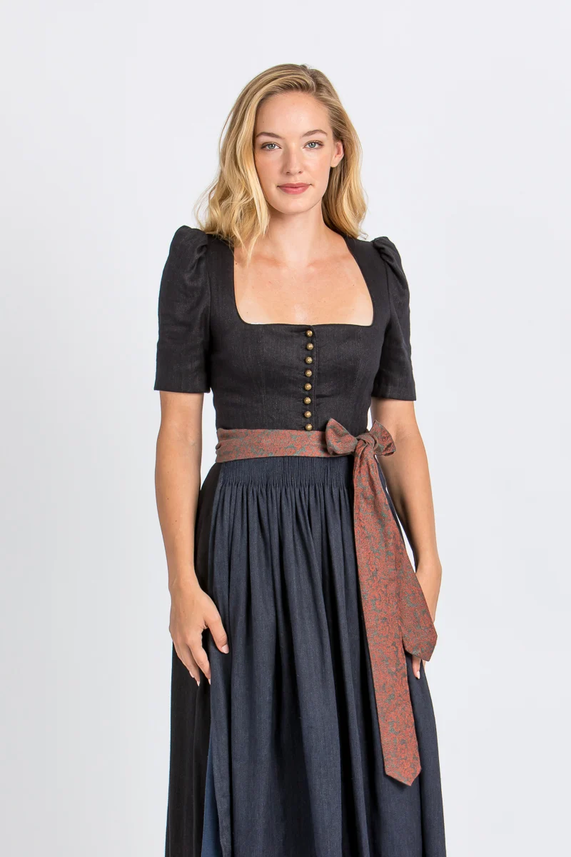 Gottseidank Dirndl Hanni carbonblau