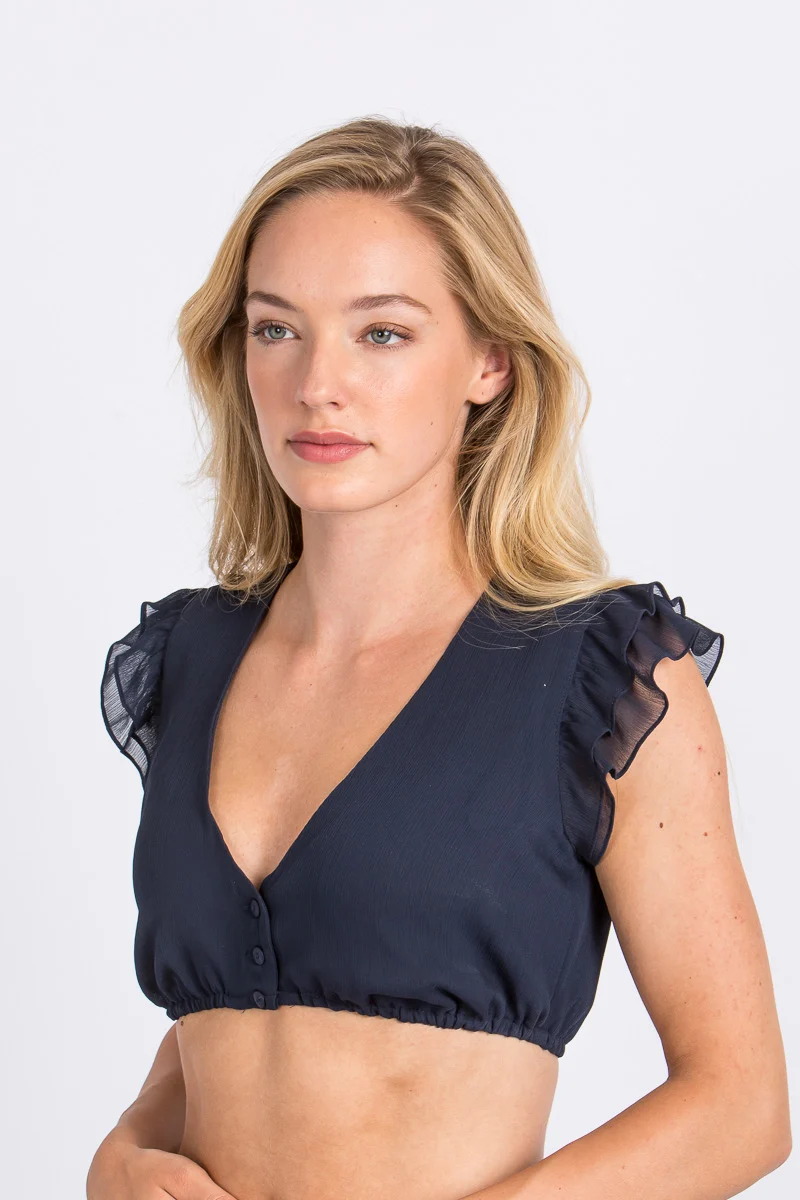 Wenger Dirndlbluse Amalia Blau