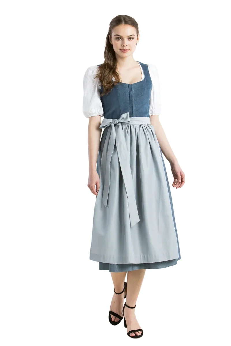 Almliebe Dirndl Cordula hellblau