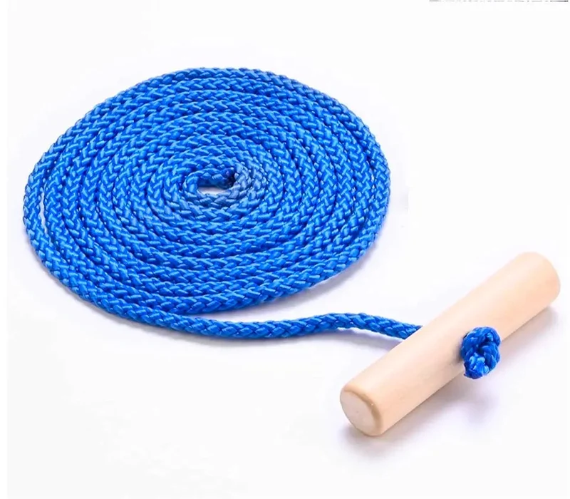Schlittenseil blau Seil Zugseil 1,50 mtr - 150 cm Schlaufe Griff Kordel Leine Zugleine für Schlitten & Bonb & Rodeln im Winter, Kinder (blau)
