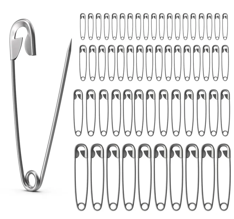200x Sicherheitsnadeln Safety pins Nadeln Set in div. Größen klein & groß zum Nähen & Schneidern