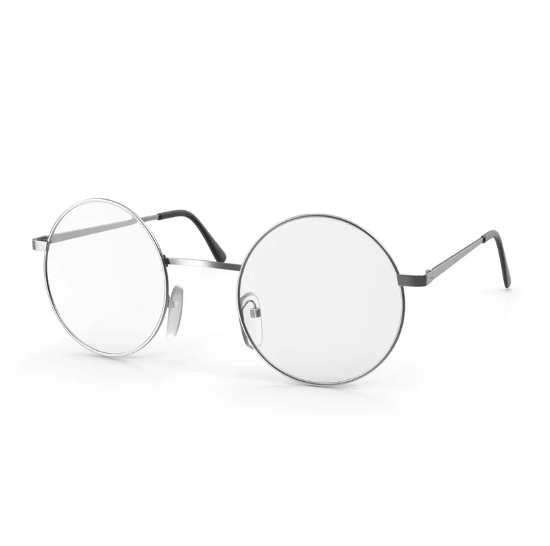 Kostümbrille Nikolausbrille Weihnachten Weihnachtsmannbrille Nickelbrille Brille Nikolaus rund für Nikolauskostüm, Weihnachtsmann - Verkleidung (1x)