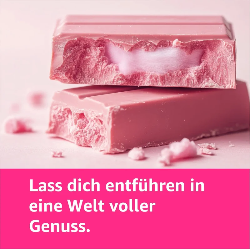 Angel Hair Schokolade rosa - mit Granatapfel, Vanillearoma, Engelshaar Zuckerwatte & Pistaziencreme - 60 Gramm Tafel - Dubai Schokolade 2.0