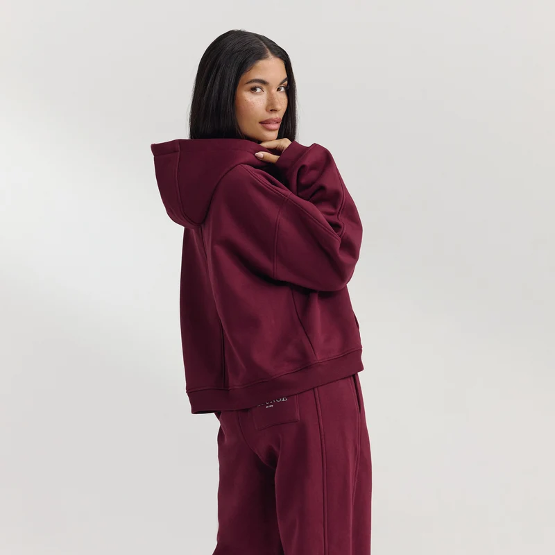 Oversized Hoodie - Kirschlack