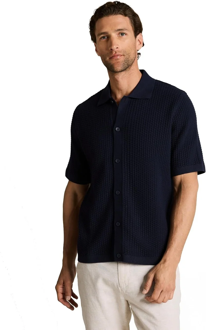 Tom Tailor Kurzarm Freizeithemd blau