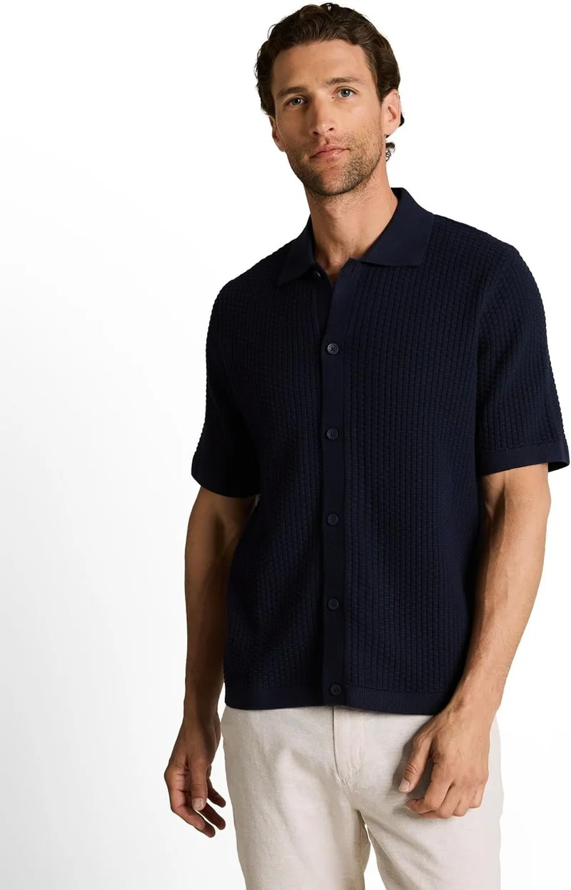 Tom Tailor Kurzarm Freizeithemd blau