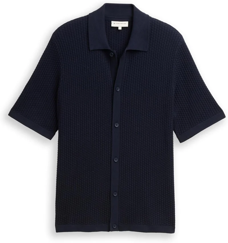 Tom Tailor Kurzarm Freizeithemd blau