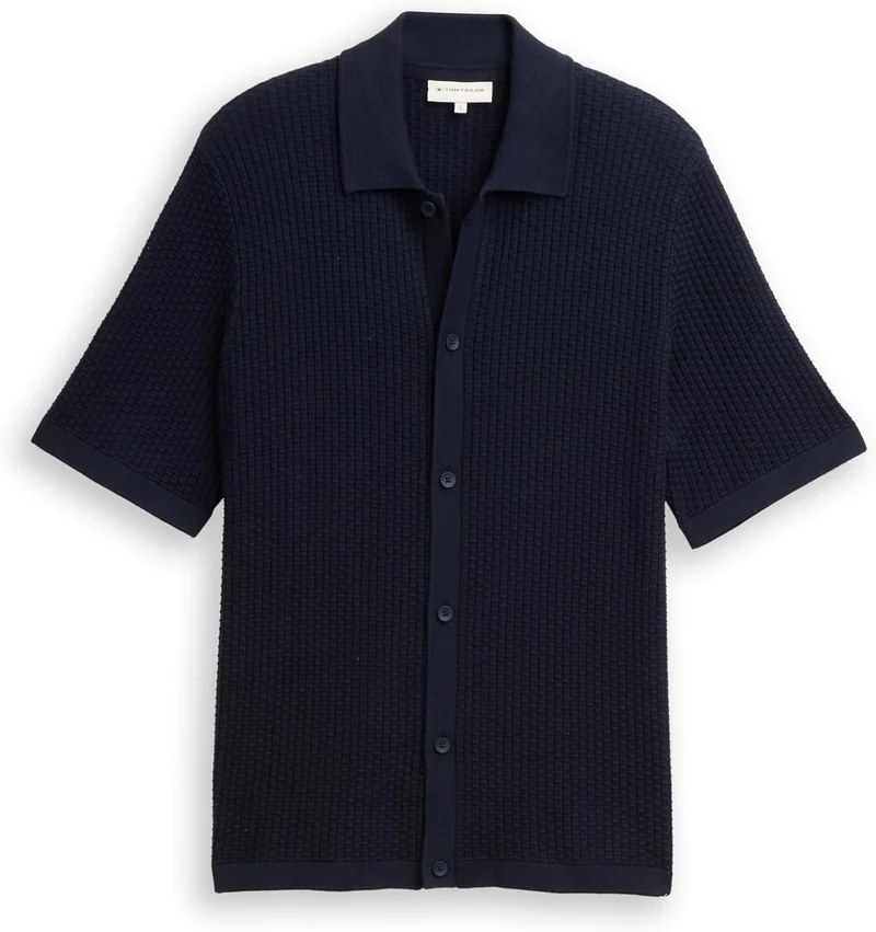 Tom Tailor Kurzarm Freizeithemd blau