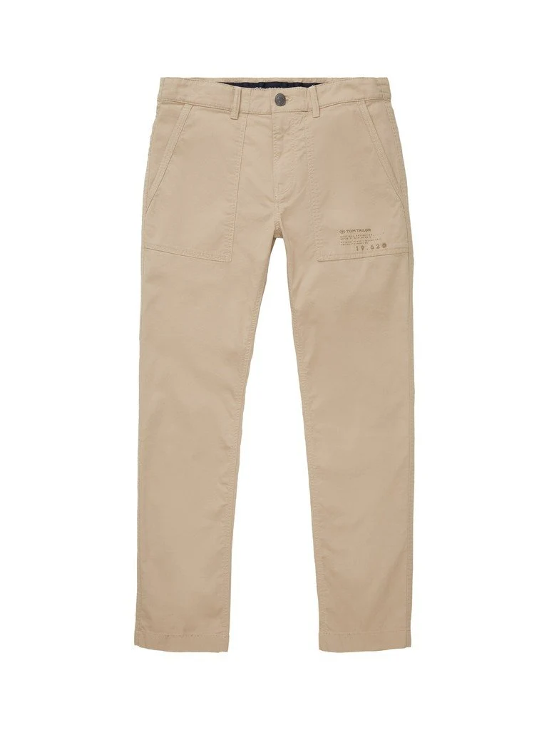 Tom Tailor regular utility pants, silver ecru - 100053320