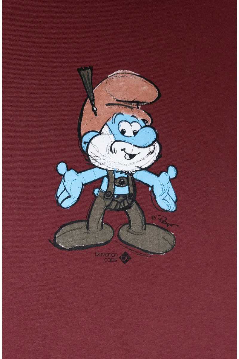 Herren Trachtenshirt 'Papa Schlumpf'
