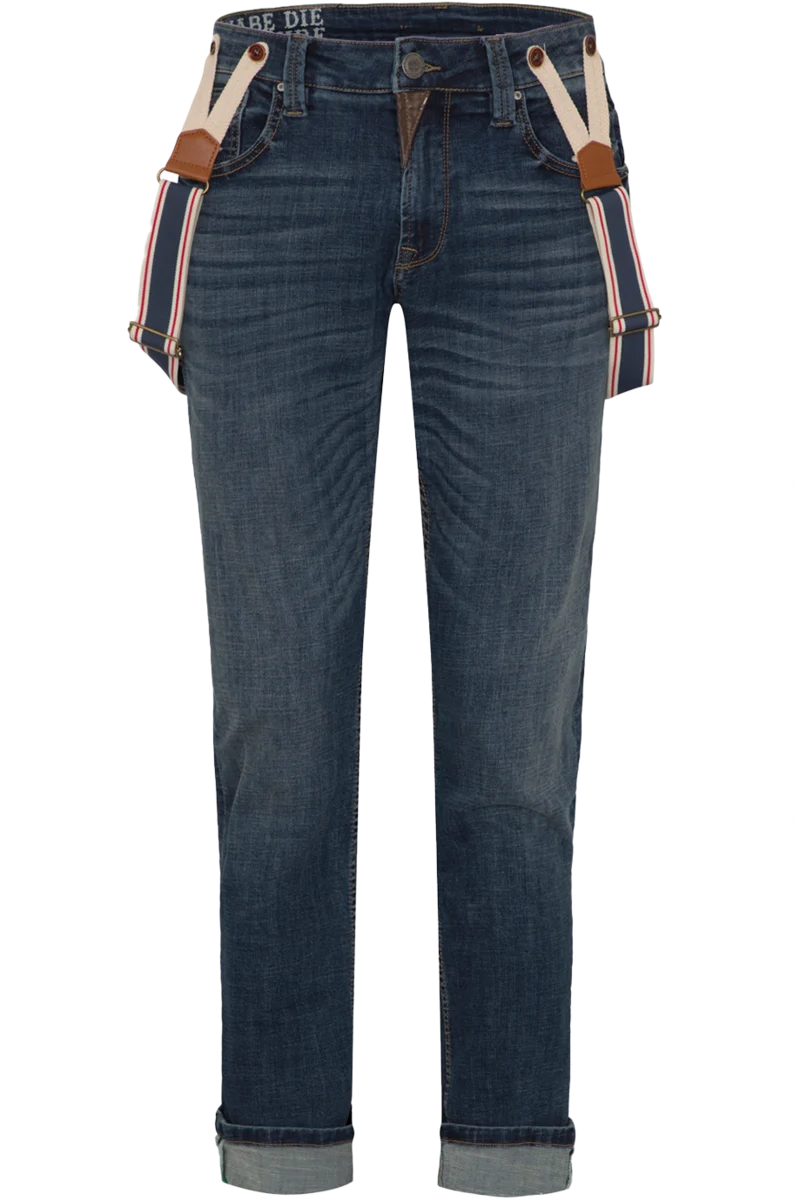 Herren Trachtenjeans mit Hosenträger