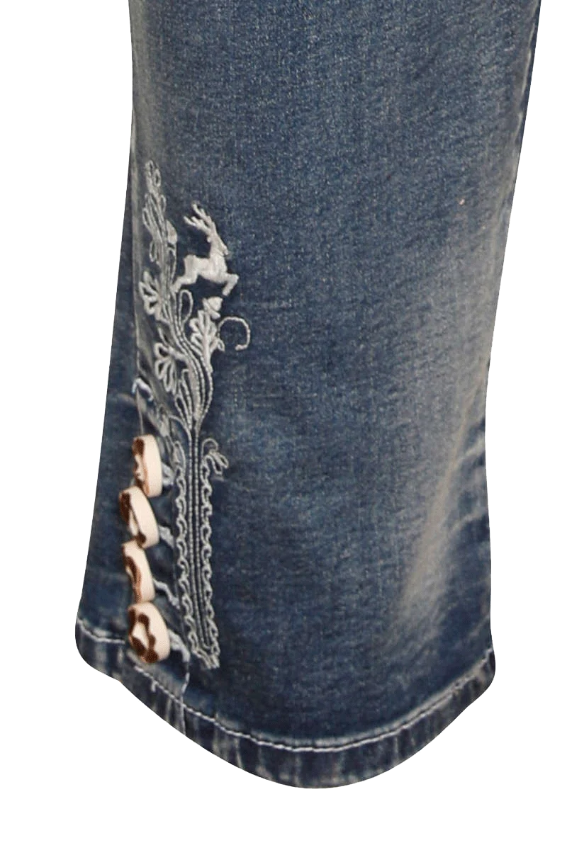 Herren Trachtenjeans 'Lederhose' lang