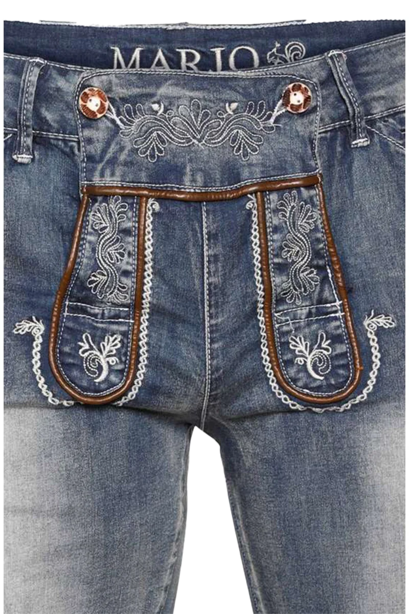 Herren Trachtenjeans 'Lederhose' kurz