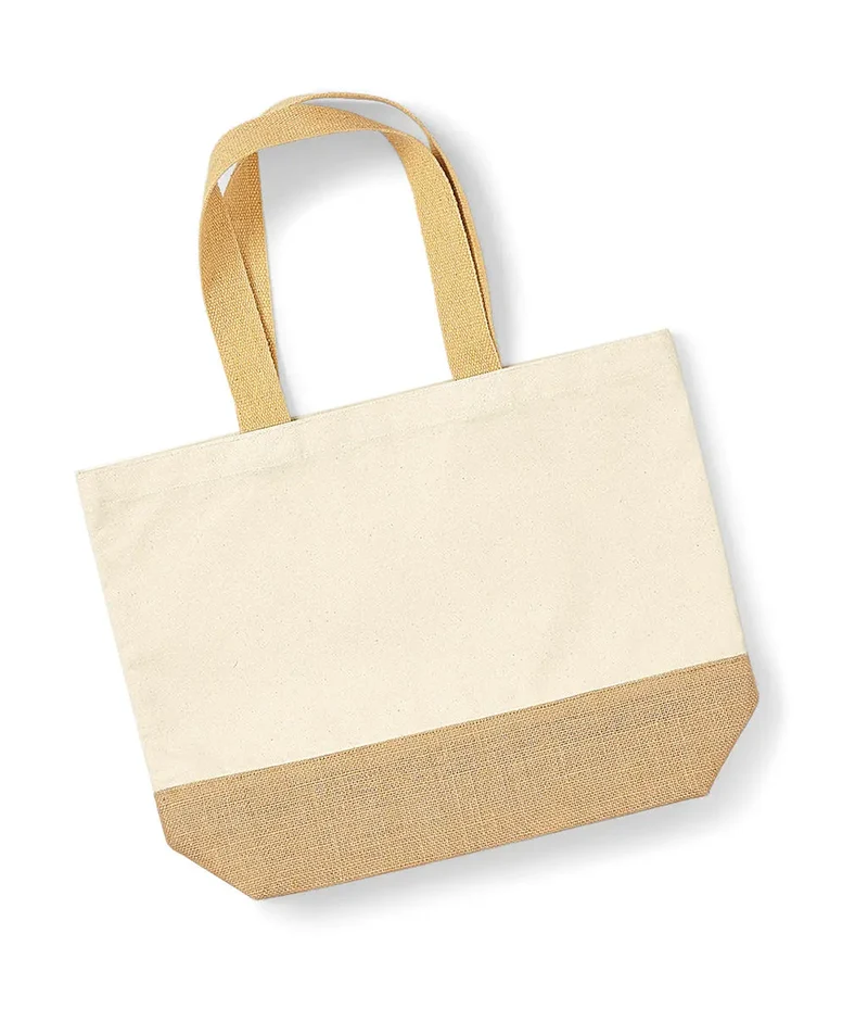 Jute-Boden Baumwoll-Tragetasche