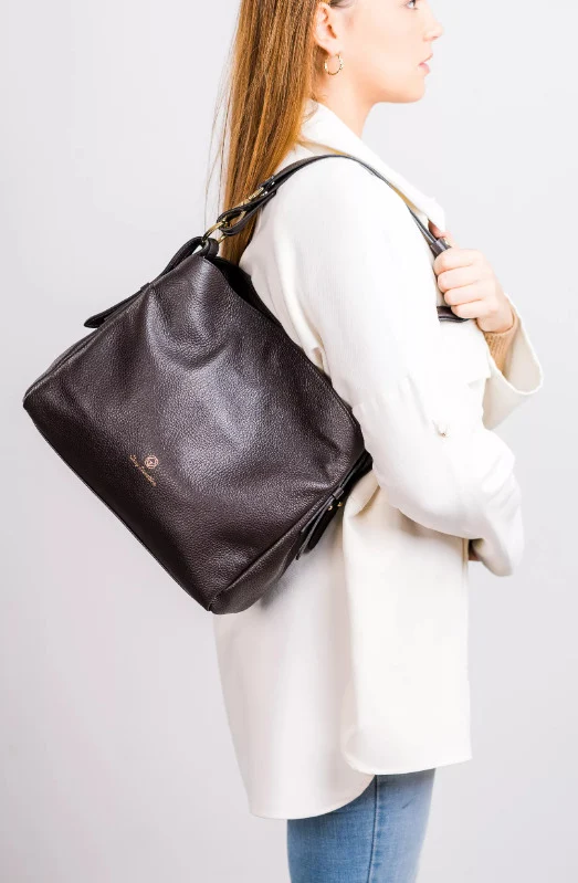 WONDERBAG Schultertasche dunkel-braun