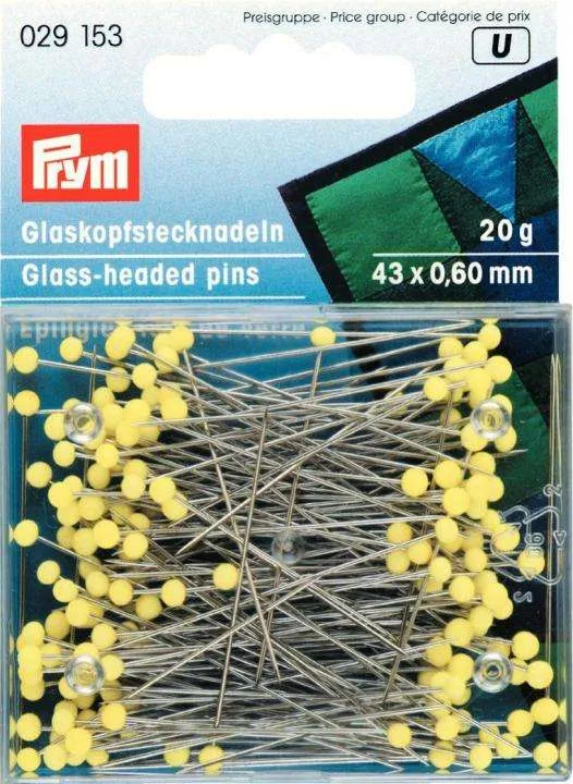 Stecknadeln Gelb – Metallnadeln 20 g STECK-4