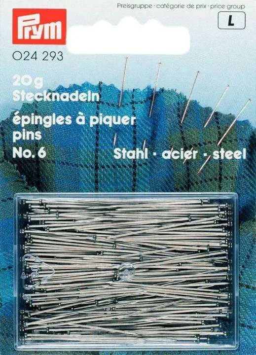 Stecknadeln 30 x 0,60 mm – Stahlnadel STECK-2