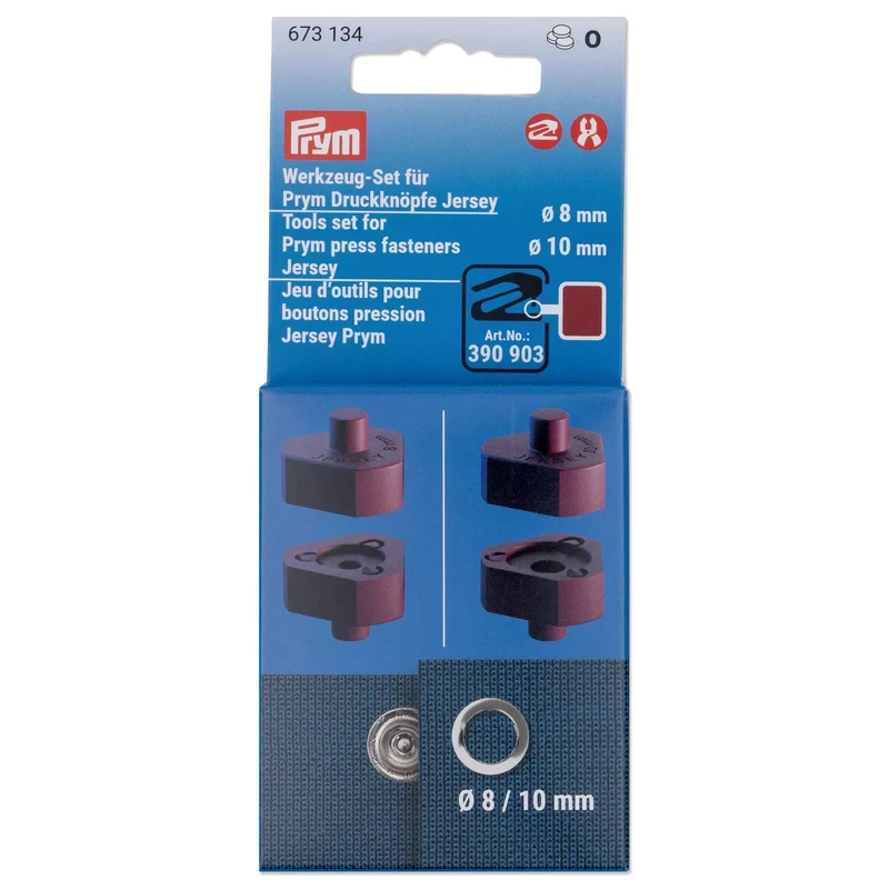 Werkzeug-Set für Prym Druckknöpfe Jersey, 8 und 10 mm