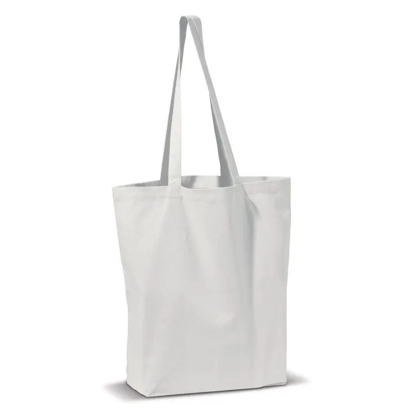 Weiße Leinwand-Umhängetasche 250g/m², 41x12x43cm, Modern & Geräumig