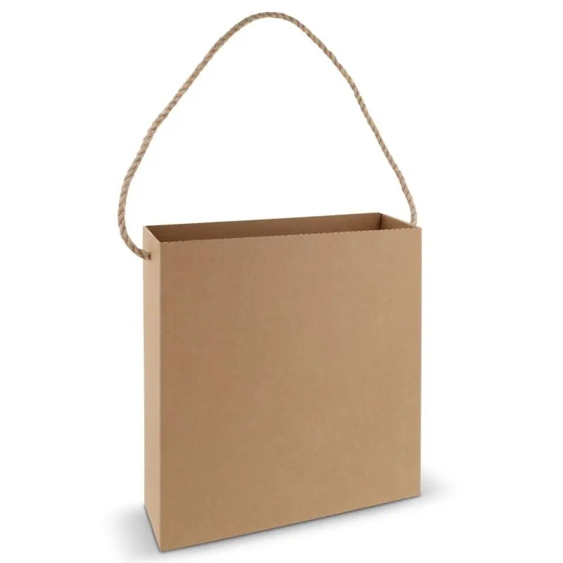 Braune Kartontasche 35x35x11cm – Stabil, umweltfreundlich, vielseitig, nachhaltig