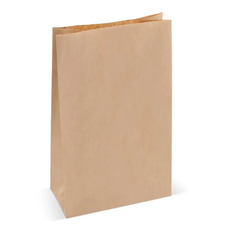 Braune Kraftpapiertüte 70g, mittelgroß 18x9x29 cm, robust & umweltfreundlich