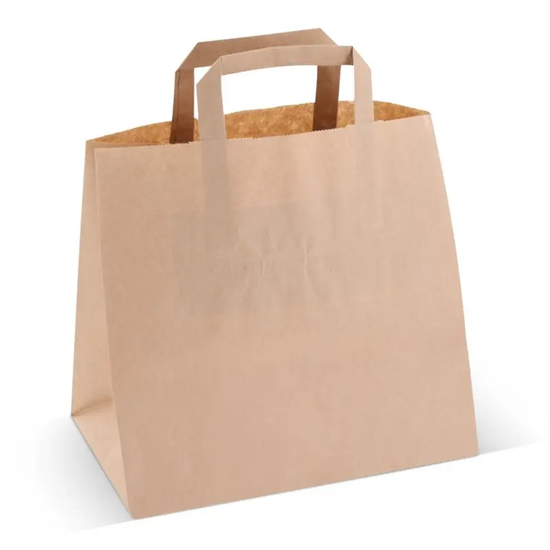 Paper Bag Papiertragetasche 70 g/m², 26x17x25 cm - Braun Umweltfreundliche Tragetasche
