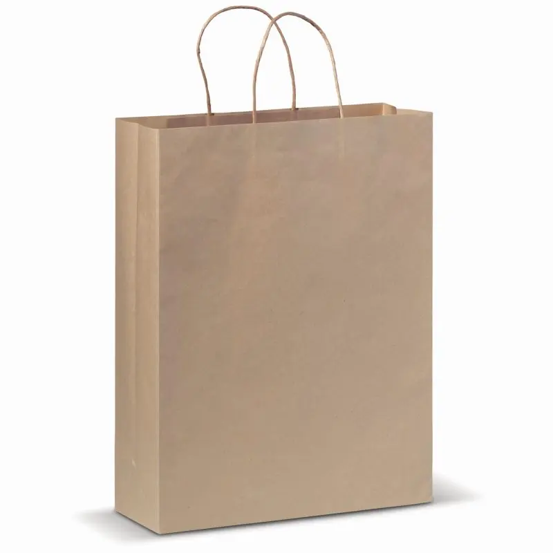 Papiertragetasche groß 100 g/m² - Braun Umweltfreundliche und robuste Tragetasche
