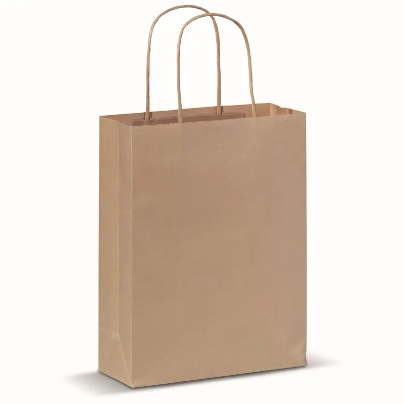 Papiertragetasche klein 90 g/m² - Braun Umweltfreundliche und robuste Tragetasche