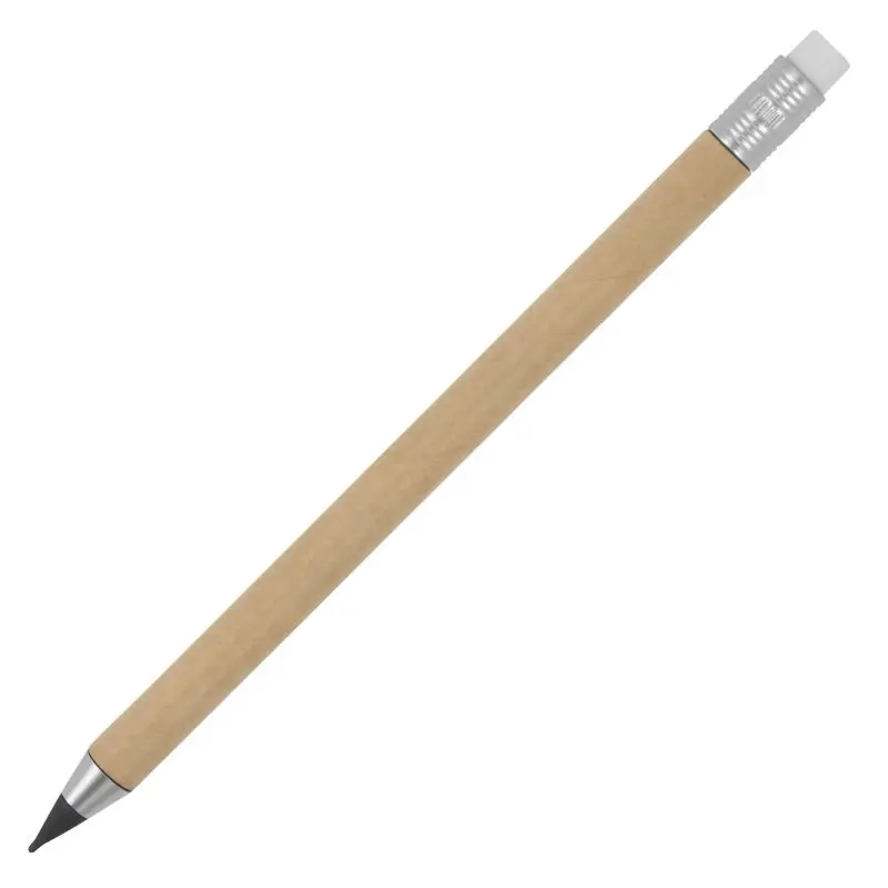 Nachhaltiger Natur-Papierstift mit Radiergummi - Umweltfreundlich & Praktisch