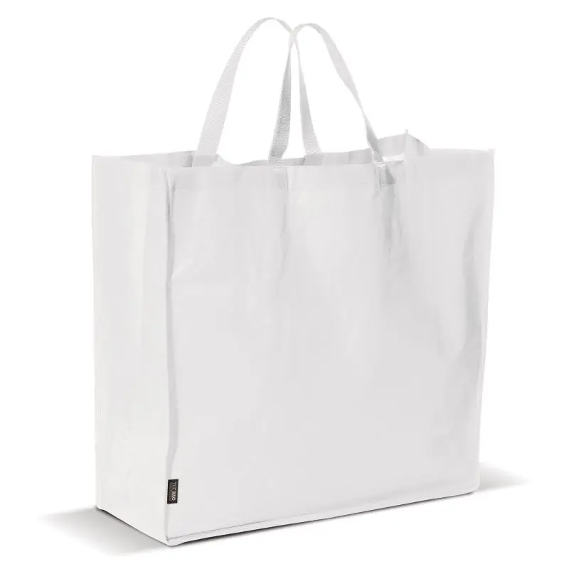 Leichte Non-Woven Einkaufstasche 75g/m² – Schlichtes Weiß