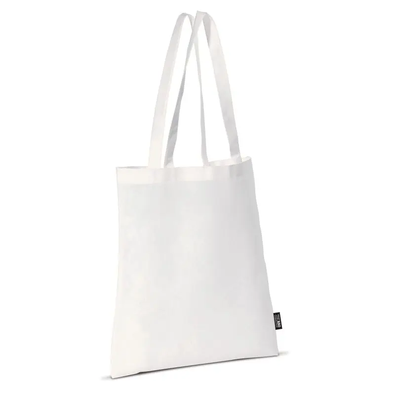 Weiße Umhängetasche aus Non-Woven 75g/m² - Leicht & Stilvoll