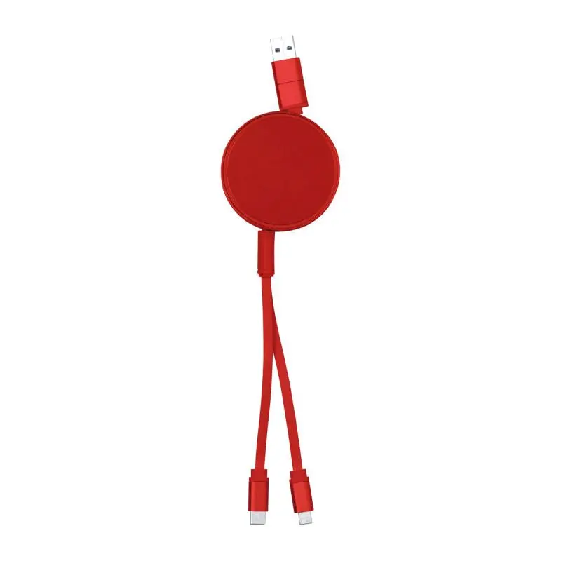 Freud USB Schnellladekabel - Leuchtend Rot, Hohe Kompatibilität