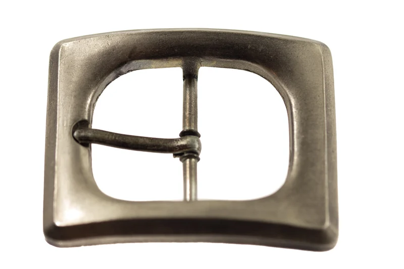 Gürtelschnalle mit Dorn Silberfarben 40 mm – Metallschnalle SM-3