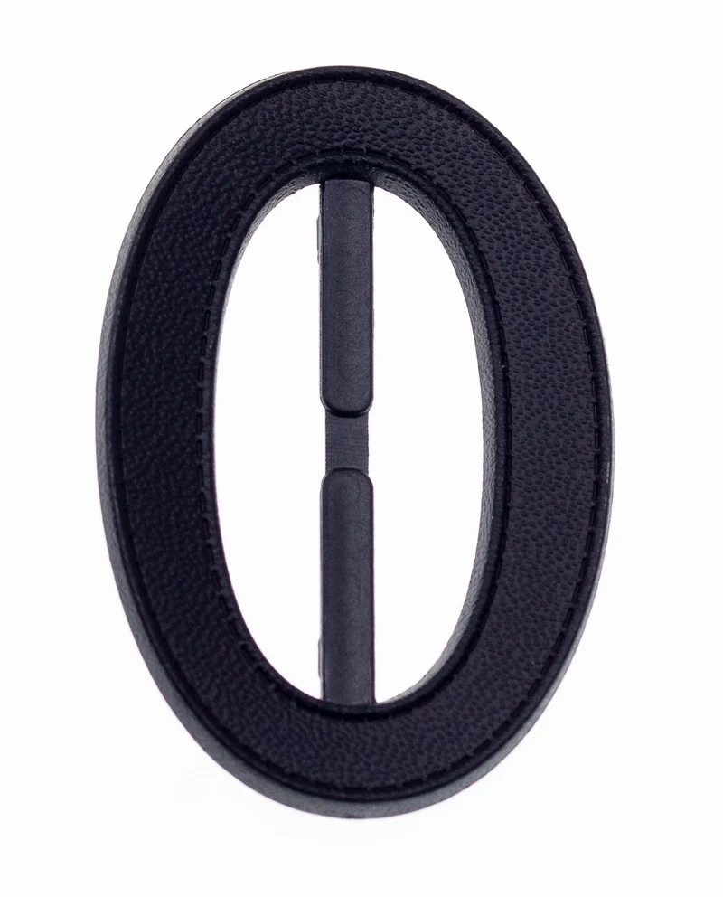 Gürtelschnalle Lederoptik Schwarz 47 x 70 mm – Kunststoffschnalle S-47