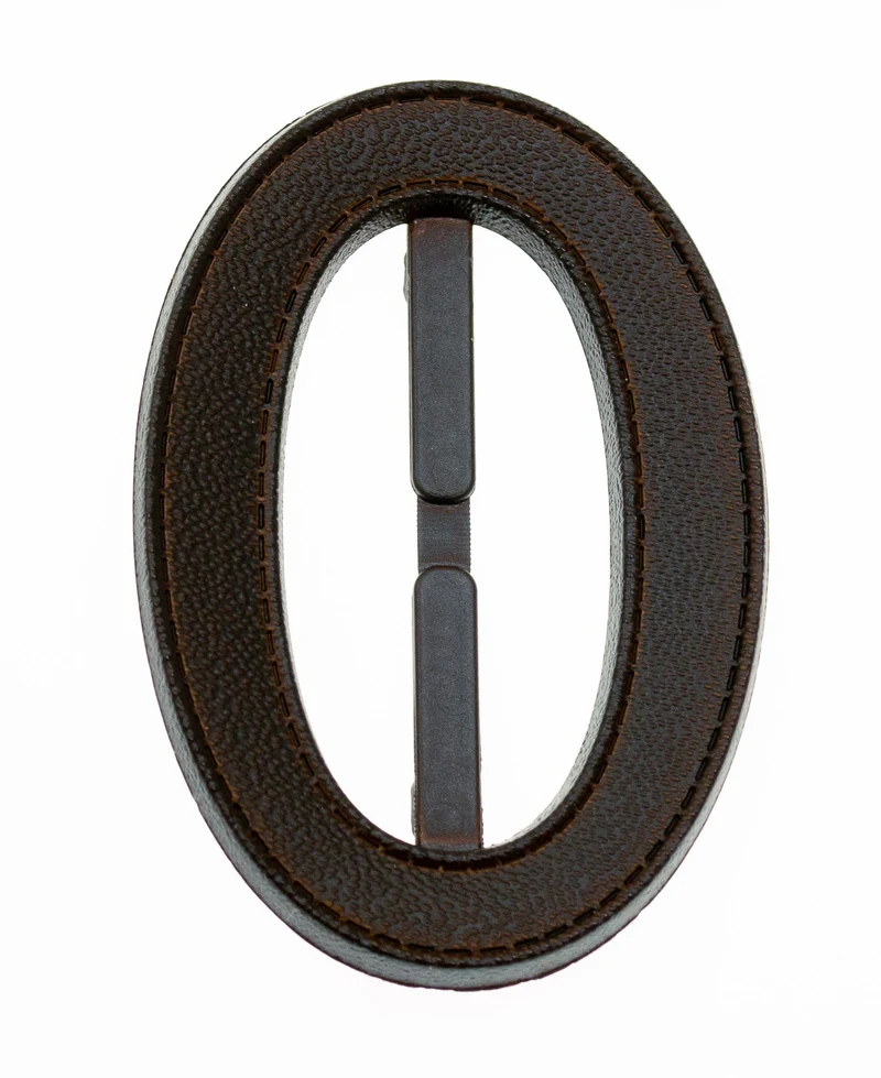 Gürtelschnalle Lederoptik Braun 47 x 70 mm – Kunststoffschnalle S-47