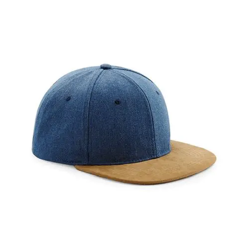 Suede Peak Snapback - Stilvolle Snapback mit Veloursleder-Schirm